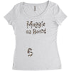 Muggle On Board Hunter Women's Triblend Scoop T-shirt