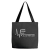 not that calm Tote Bags