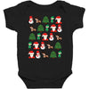 christmas pixel Baby Bodysuit