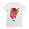 cool hotdog Ladies Fitted T-Shirt