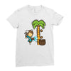 part time job   coconut farm Ladies Fitted T-Shirt