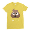 cute poo Ladies Fitted T-Shirt