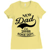 New Dad 2018 Rokie Dept. Ladies Fitted T-Shirt