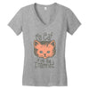 my cat is on the internet Women's V-Neck T-Shirt