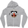 animal face Zipper Hoodie