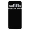 toes in sand drink in hand Samsung Galaxy S7