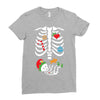 Christmas Skeleton mom and baby maternity Ladies Fitted T-Shirt