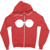 glasses Zipper Hoodie
