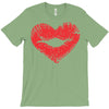 lip print heart T-Shirt