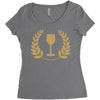drinking logo Women's Triblend Scoop T-shirt