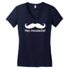 hey moustache! Women's V-Neck T-Shirt