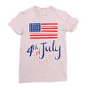 july 4th Ladies Fitted T-Shirt