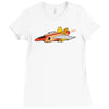 top bun Ladies Fitted T-Shirt