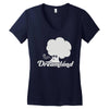 dreamland logo Women's V-Neck T-Shirt