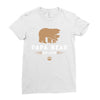 papa bear Ladies Fitted T-Shirt