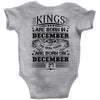 Real Kings Are Born On December 27 Baby Onesie