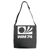 wm 74 germany world cup 1974 retro football Adjustable Strap Totes