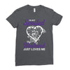 i'm not spoiled my husband just loves me Ladies Fitted T-Shirt