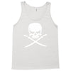 biker pirate skull bones swords Tank Top
