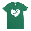 broken heart xxx Ladies Fitted T-Shirt