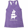 friends not food white Racerback Tank
