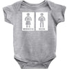 restroom sign sticker vinyl decal Baby Onesie
