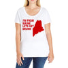 funny maine state Ladies Curvy T-Shirt