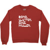 bono, clayton, edge, mullen Crewneck Sweatshirt