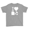 i love house music dj baseball Youth Tee
