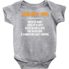 January Girl Hated By Many Baby Onesie