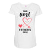 Our First Father's Day! Baby Girl Maternity Scoop Neck T-shirt