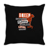 devoted boxer Throw Pillow