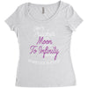 I Love My Trucker To The Moon And Back To Infinity And Beyond Forever Women's Triblend Scoop T-shirt