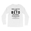 want a better texas black Long Sleeve Shirts