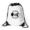 old school tech support Drawstring Bags