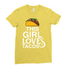This Girl Loves Tacos Ladies Fitted T-Shirt
