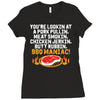 BBQ Maniac Ladies Fitted T-Shirt