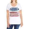 us flag Ladies Curvy T-Shirt