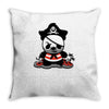 pirate panda Throw Pillow
