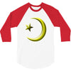 gay pride star and crescent 3/4 Sleeve Shirt
