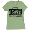 no sleep till preschool Ladies Fitted T-Shirt