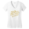 a diva Women's V-Neck T-Shirt