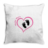 Custom baby girl name maternity design Throw Pillow
