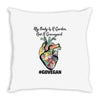 my body is a garden, not a graveyard Throw Pillow