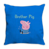 peppa pig brother pig Throw Pillow