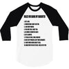 rules for dating my daughter shirt t shirt perfect father's gift 3/4 Sleeve Shirt