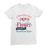 A November Girl Like A Flowers Ladies Fitted T-Shirt