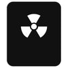 biohazard logo die cut vinyl Mousepad