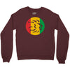 rasta lion head reggae dub step music dance Crewneck Sweatshirt