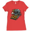 pizzaskull sticker original Ladies Fitted T-Shirt